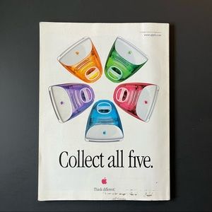 Original Vintage Ad 8.5x11 Apple Mac
